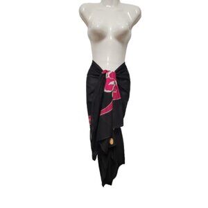 Womens Sarong Cotton Wrap, Handpainted Batik Wrapskirt Beach Pareo Beachwear-NEW